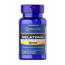 Мелатонін Puritans Pride Melatonin 5 mg 120 таб