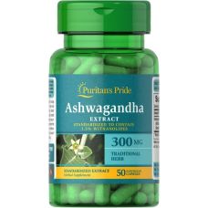 Ашваганда Puritans Pride Ashwagandha Standardized Extract 300 мг 50 капс