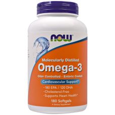Жирные кислоты NOW Foods Omega-3 180 капс
